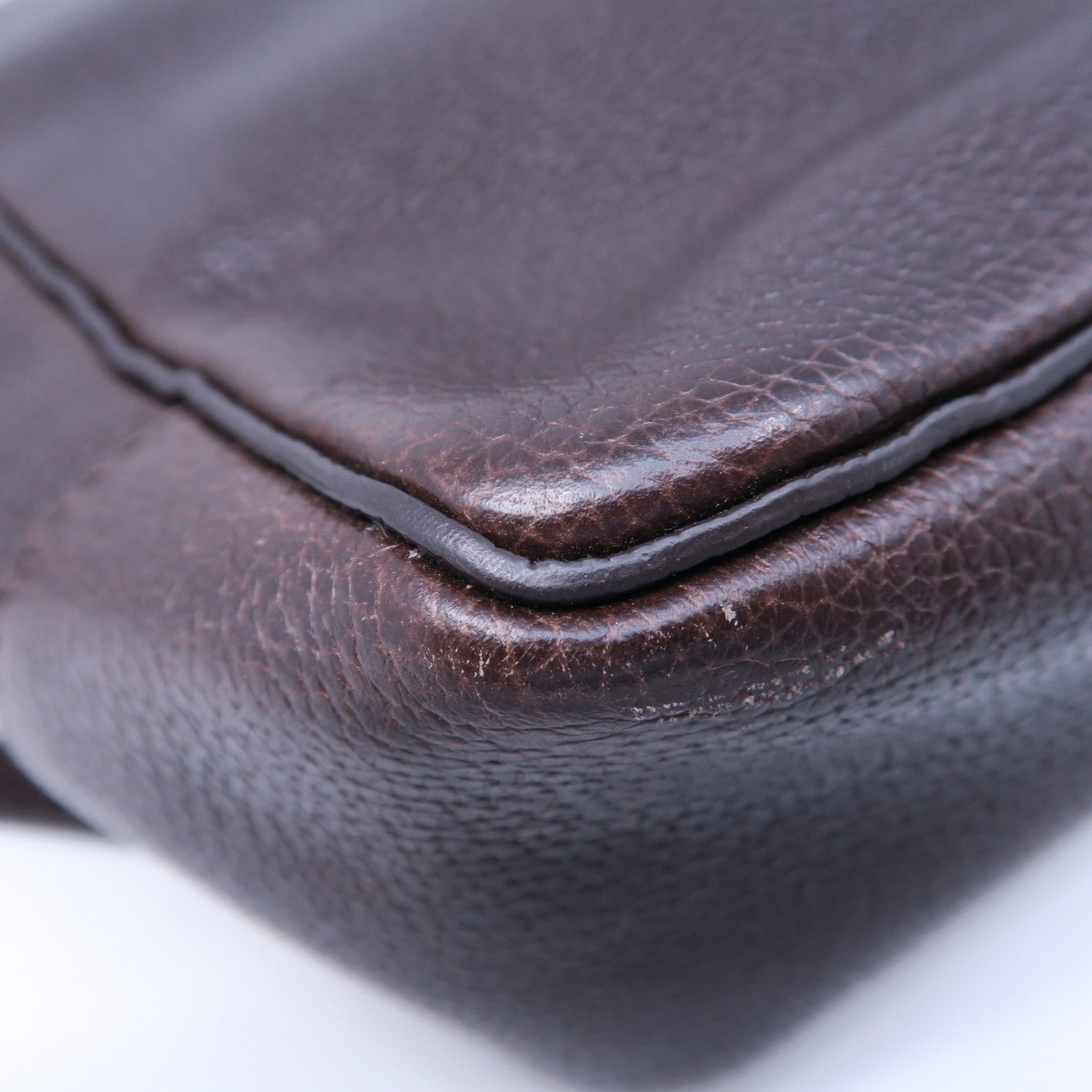Michael Kors 牛皮皮革Messenger Bag金扣肩背袋棕色
