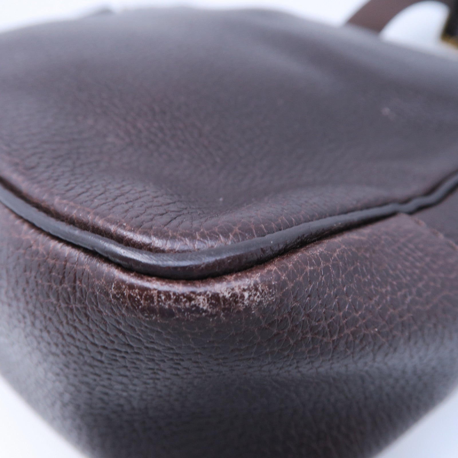 Michael Kors 牛皮皮革Messenger Bag金扣肩背袋棕色