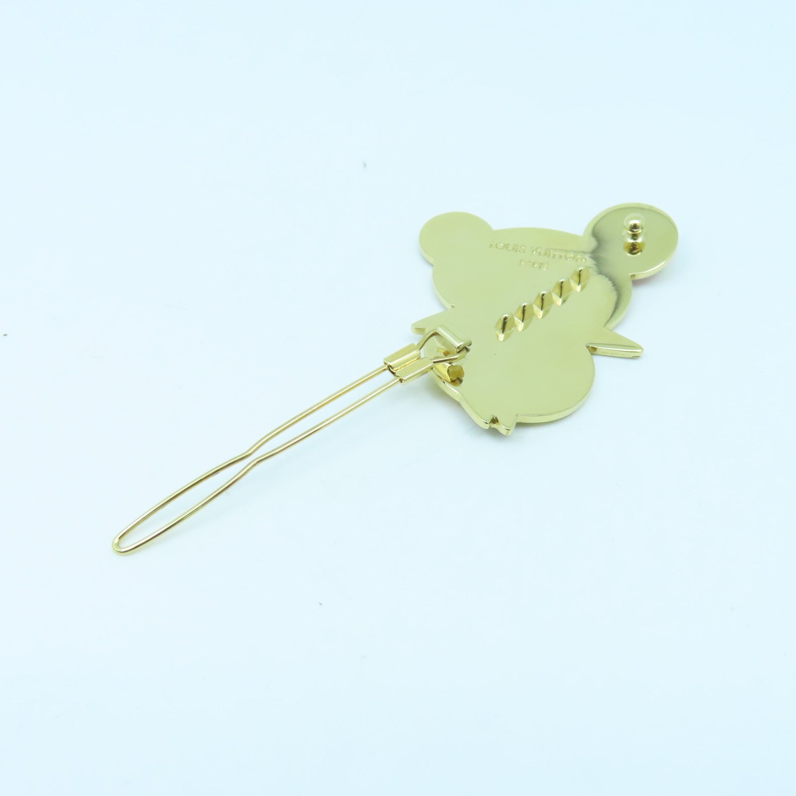 LOUIS VUITTON 金屬Hair Clip金扣髮夾金色/彩色