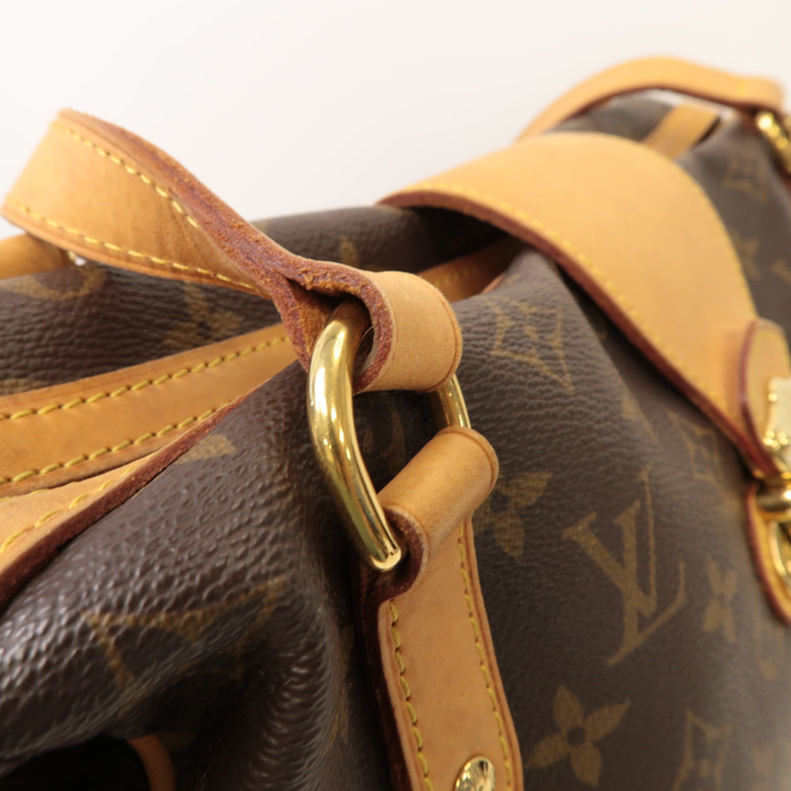 LOUIS VUITTON Monogram Stresa PM金扣肩背袋啡色