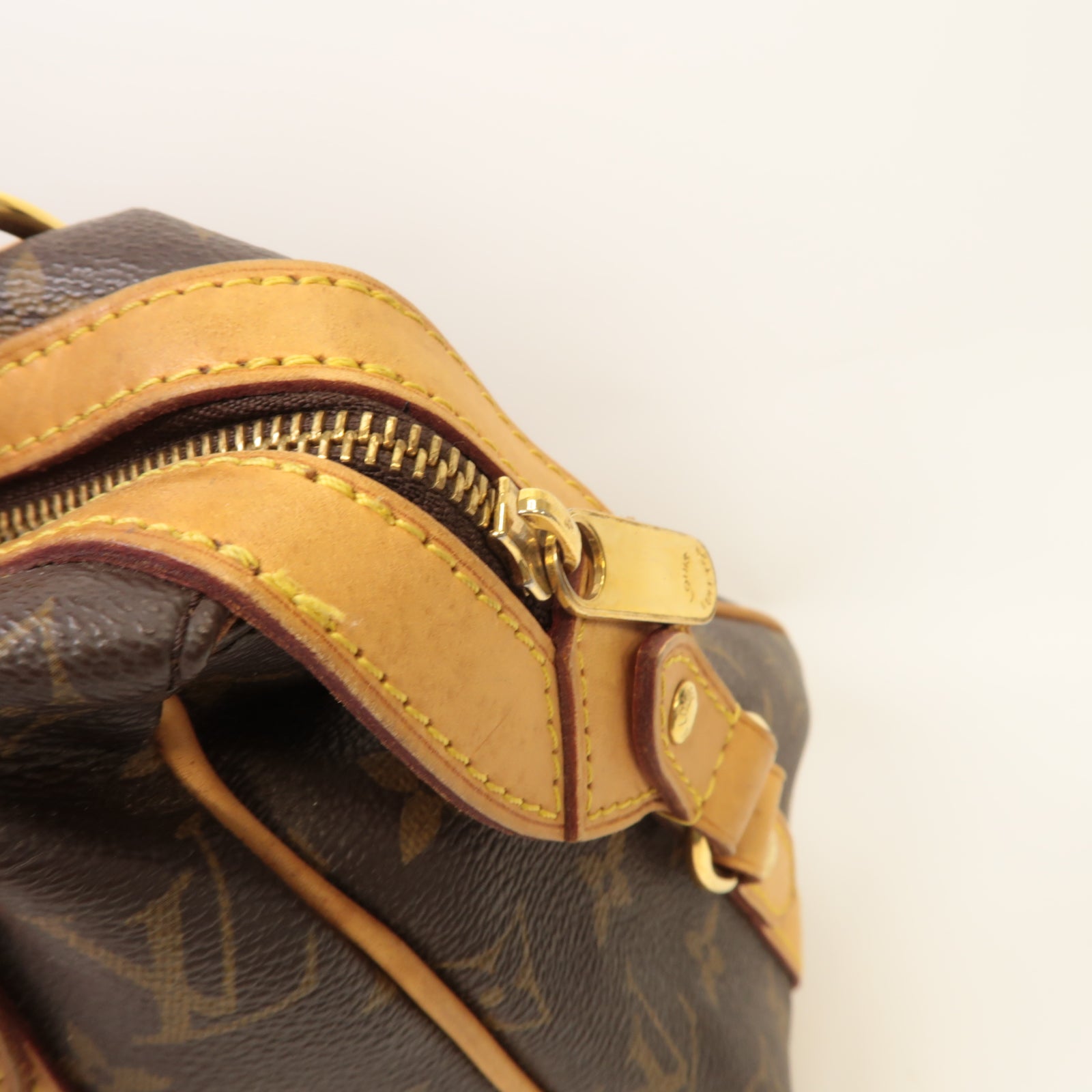 LOUIS VUITTON Monogram Stresa PM金扣肩背袋啡色