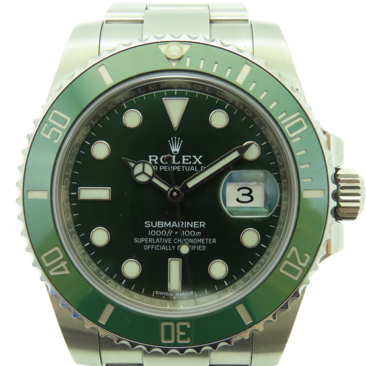 ROLEX 不鏽鋼Submarinar Date 40mm手錶綠色