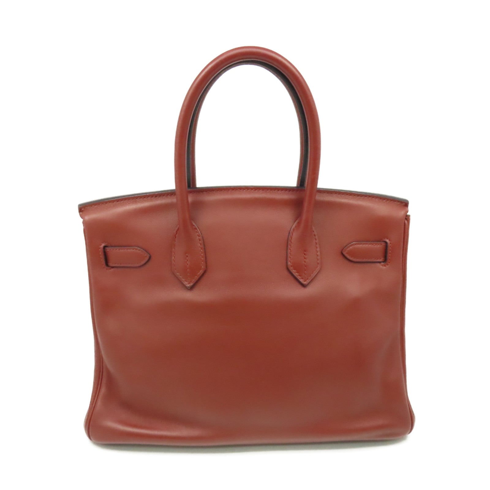 HERMES Swift皮革Birkin 30銀扣手挽袋Rouge H愛馬仕紅色