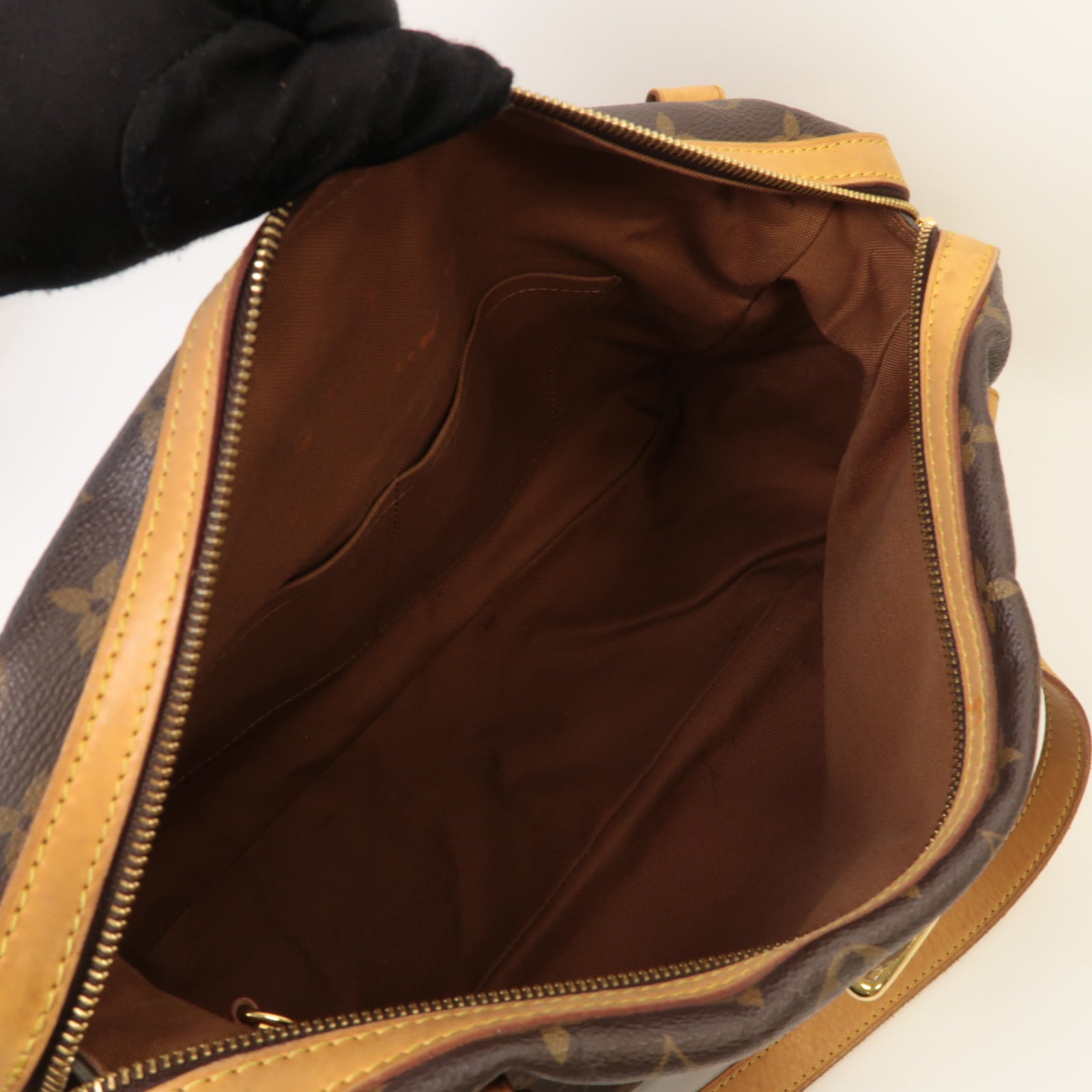 LOUIS VUITTON Monogram Stresa PM金扣肩背袋啡色