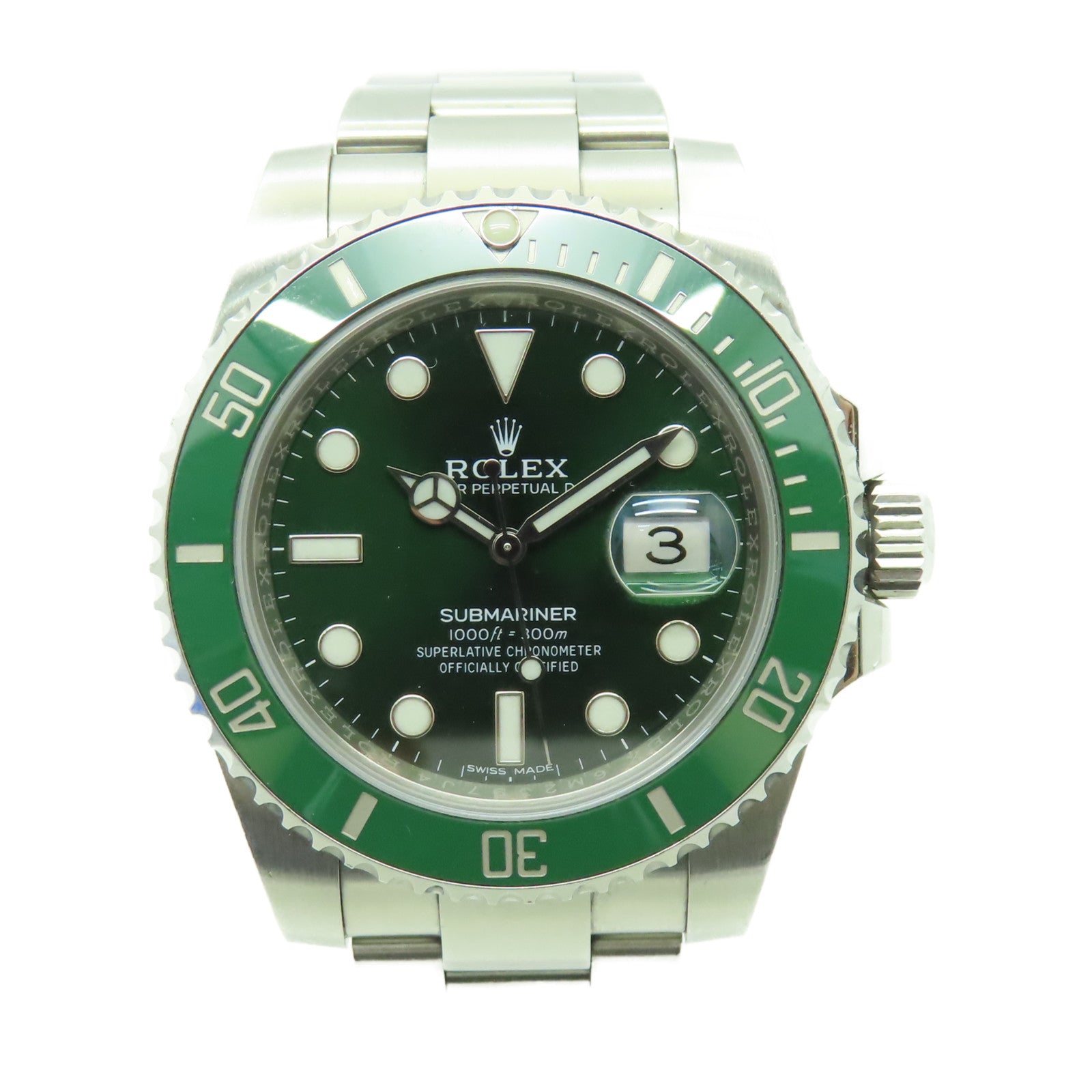ROLEX 不鏽鋼Submarinar Date 40mm手錶綠色