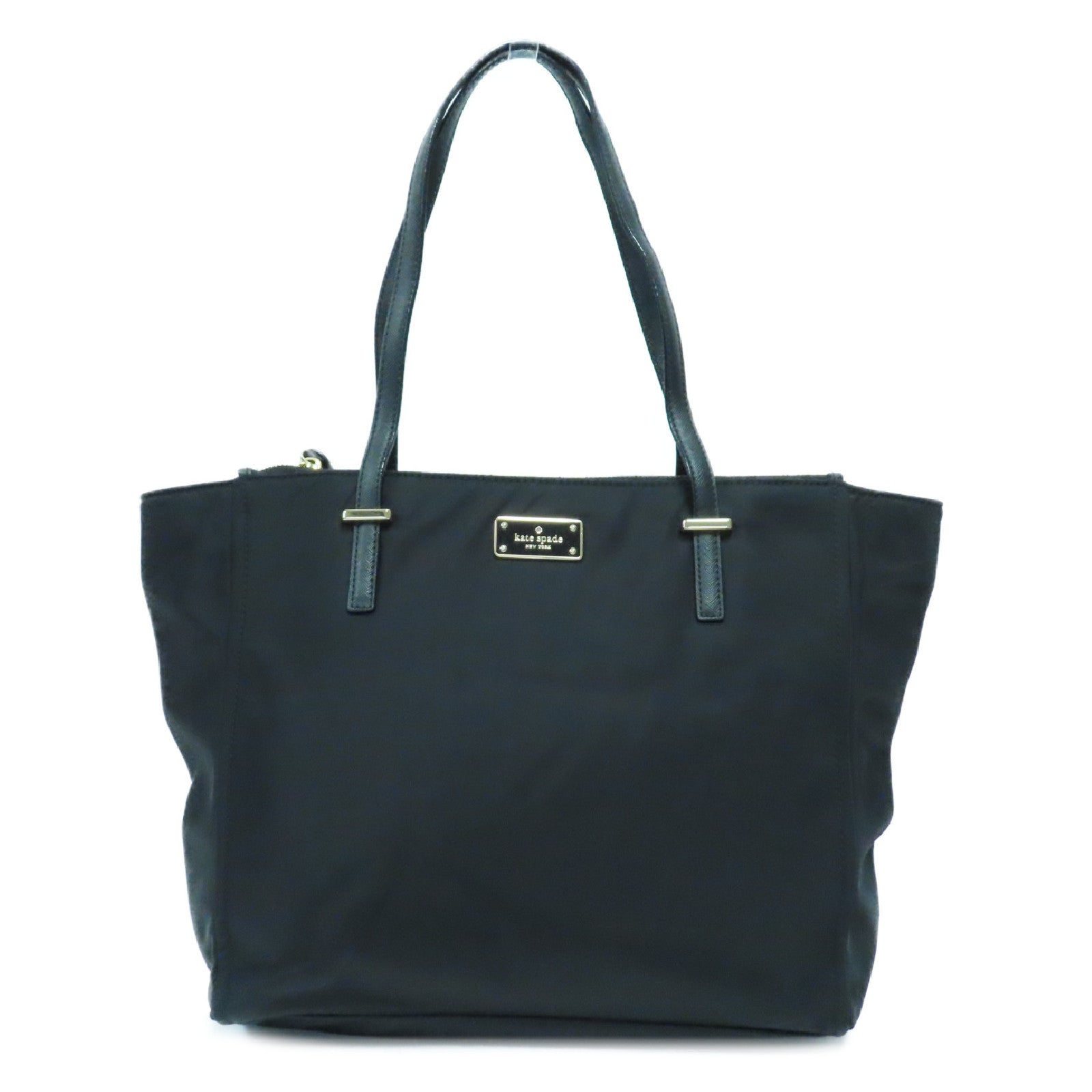 Kate Spade 尼龍Tote Bag金扣肩背袋黑色