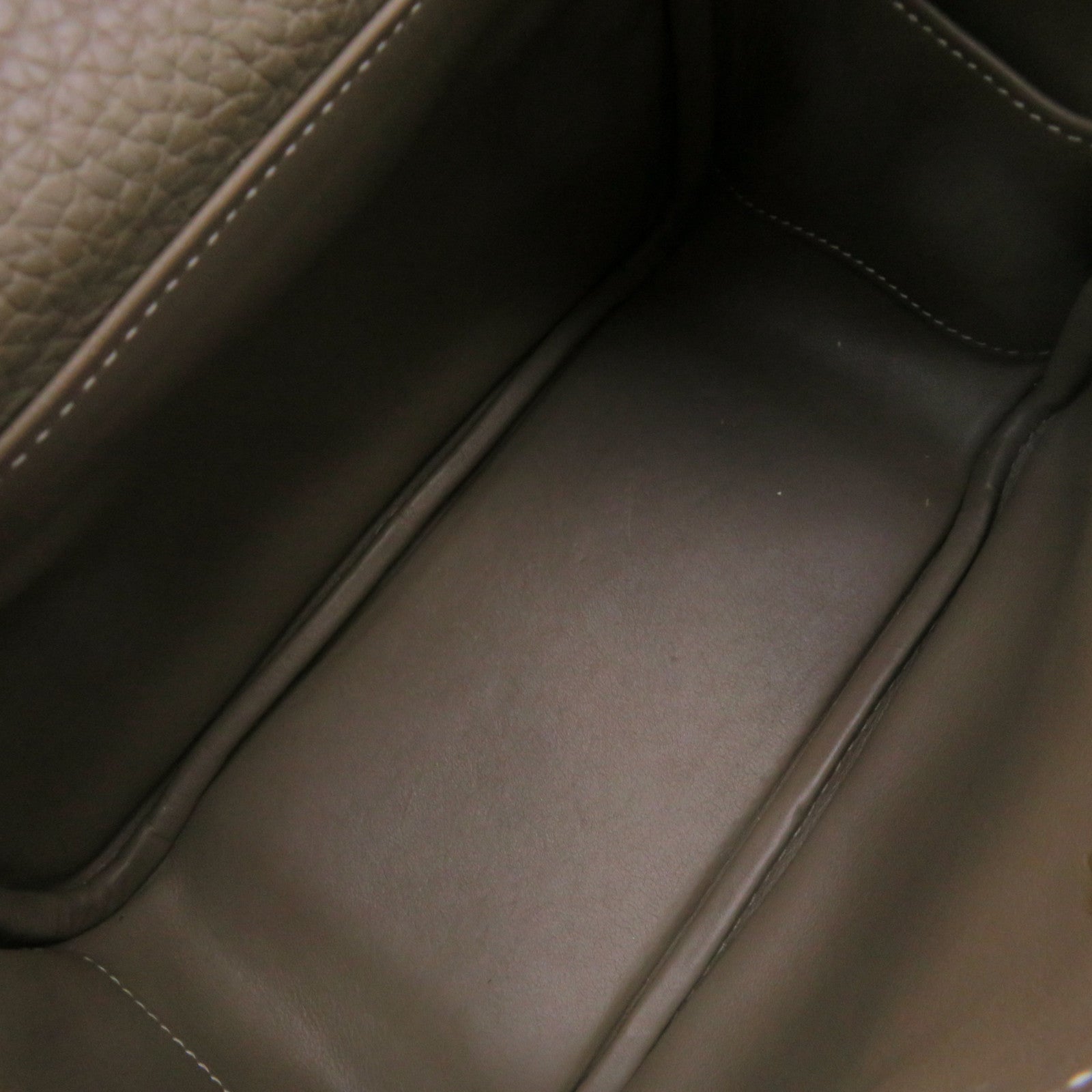 HERMES Clemence皮革Mini Lindy Shoulder Bag金扣肩背袋toupe啡色