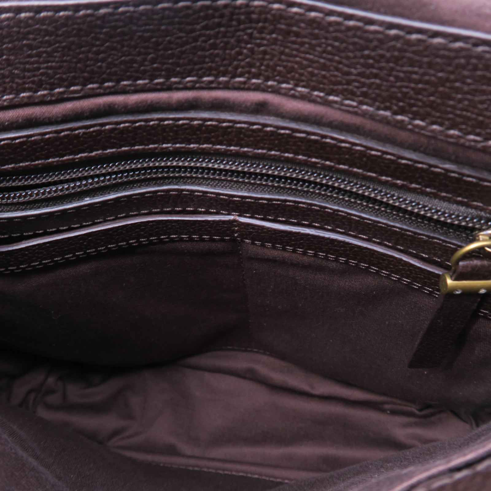 Michael Kors 牛皮皮革Messenger Bag金扣肩背袋棕色