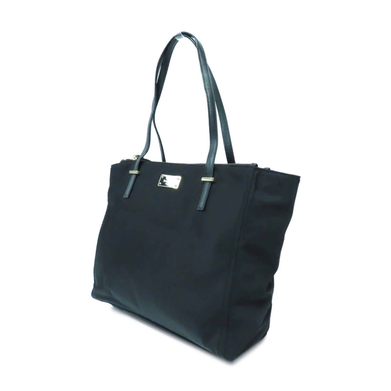 Kate Spade 尼龍Tote Bag金扣肩背袋黑色