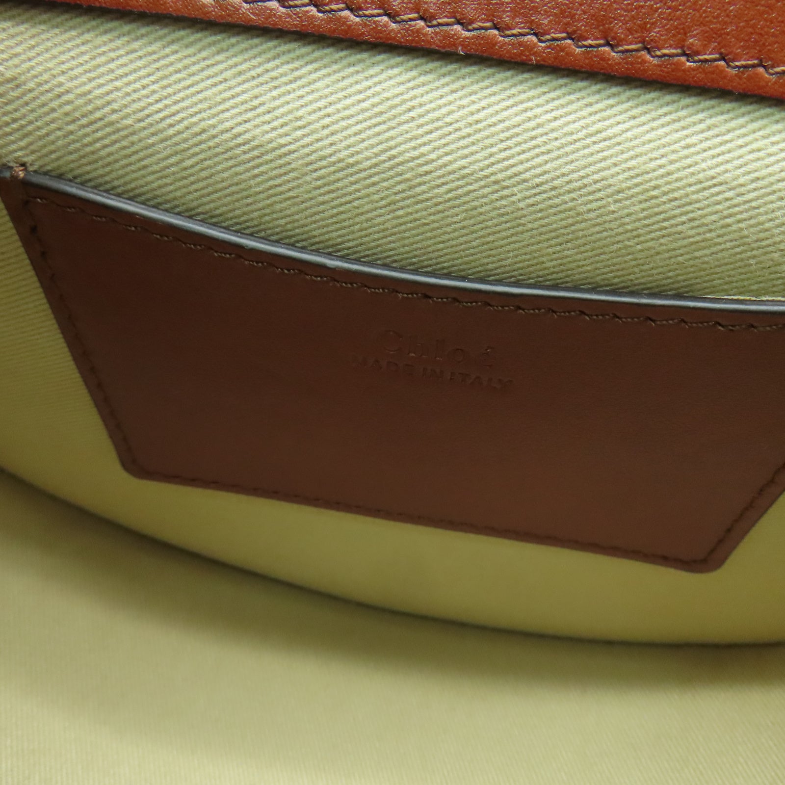 Chloe 牛皮皮革2 Way Shoulder金扣手挽肩背兩用袋棕色