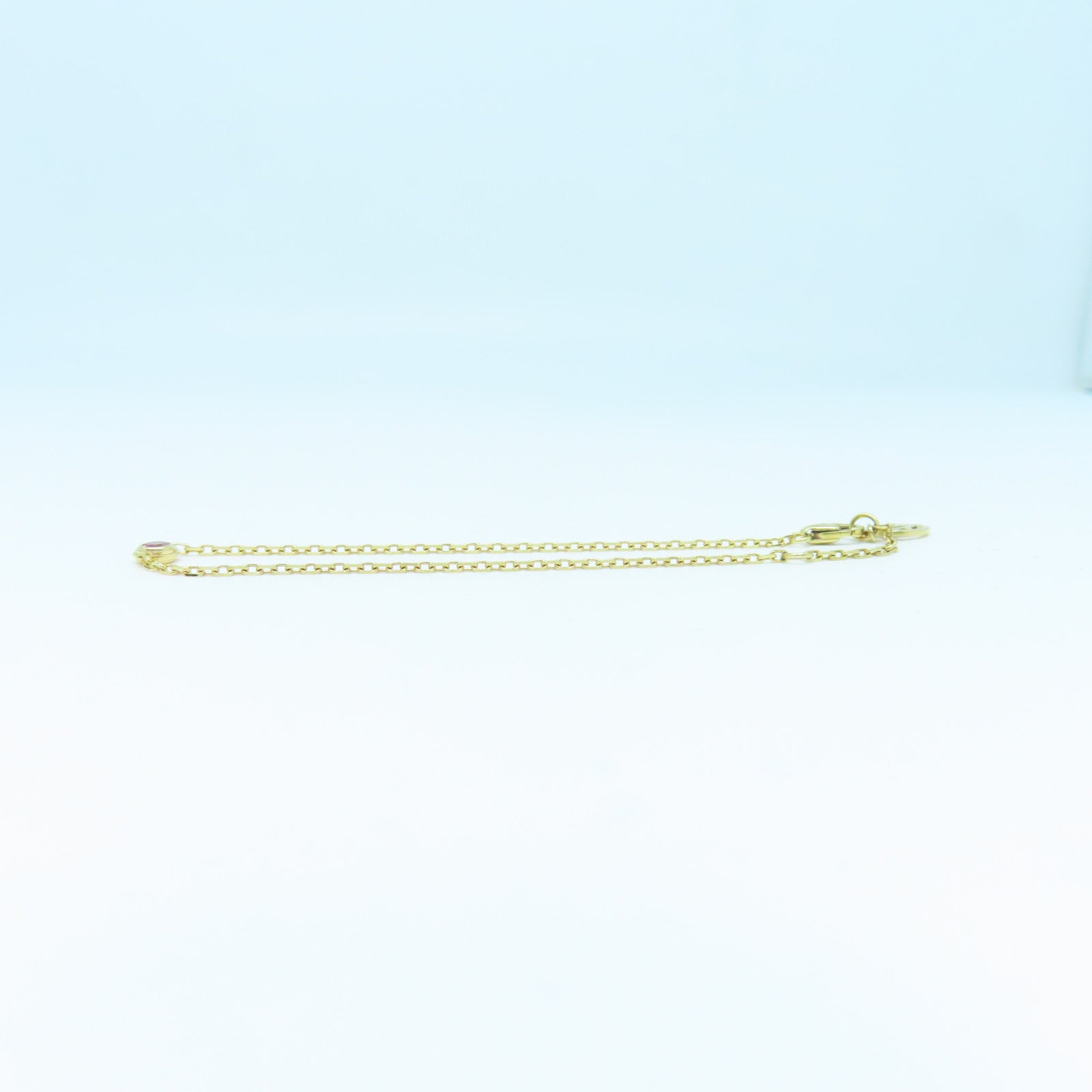 CARTIER 18K Rose Gold Damour Bracelet Pink Sapphire Pink Sapphire Bracelet