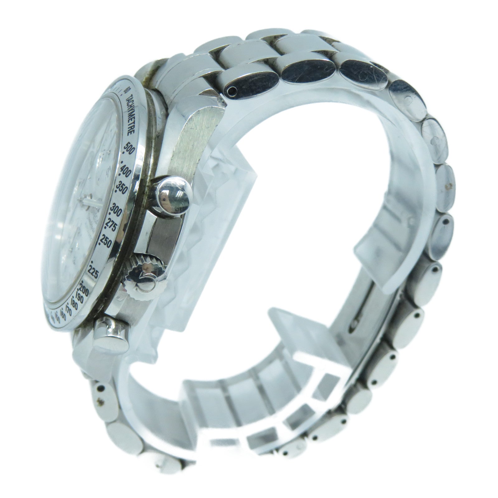 OMEGA Speedmaster不銹鋼自動機芯手錶白色