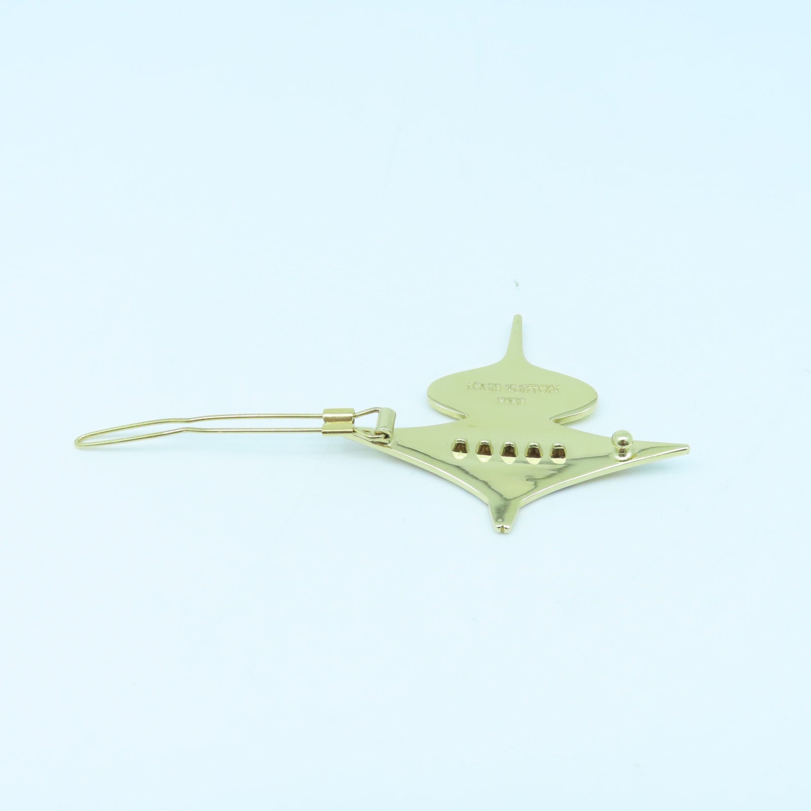 LOUIS VUITTON 金屬Hair Clip金扣髮夾金色/彩色