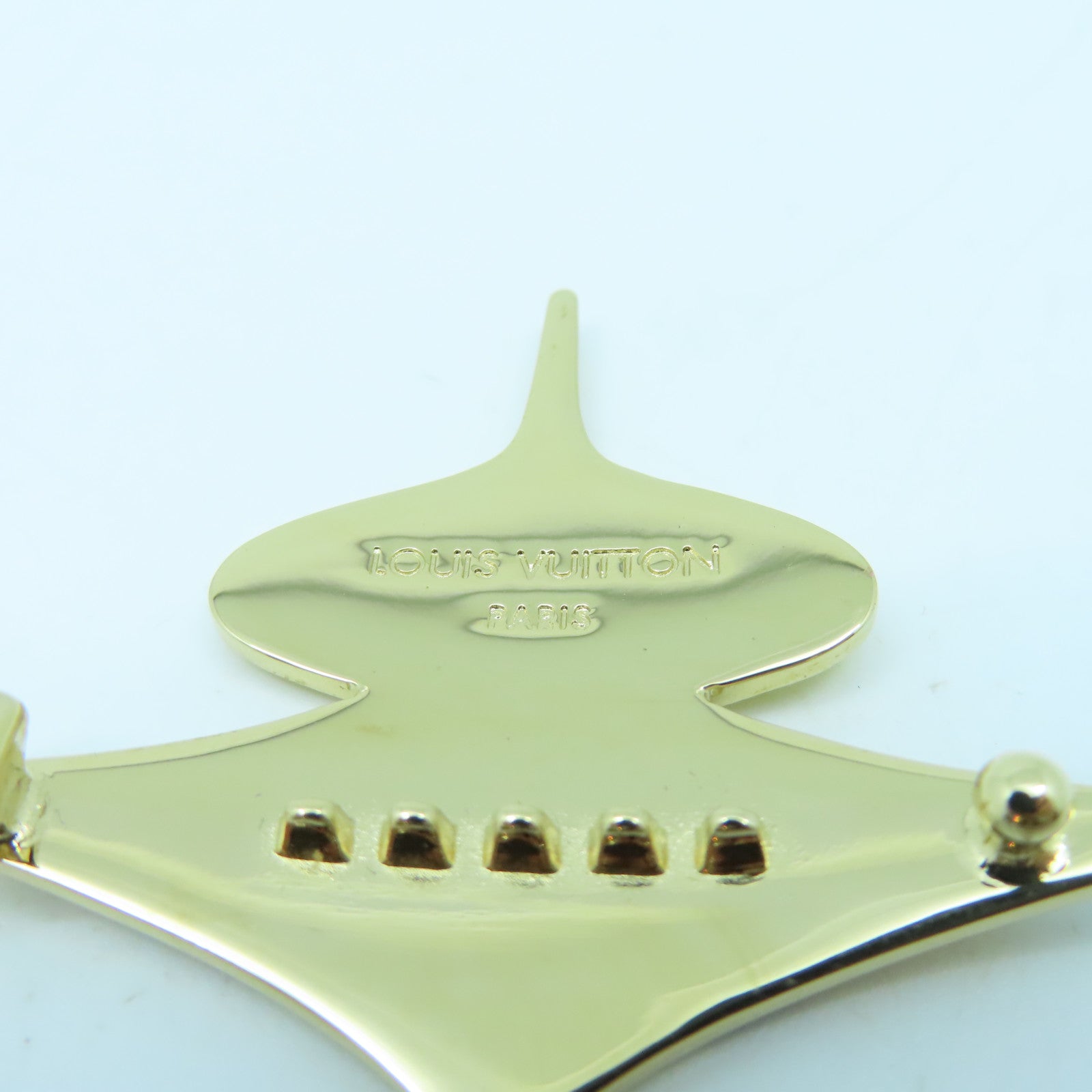 LOUIS VUITTON 金屬Hair Clip金扣髮夾金色/彩色