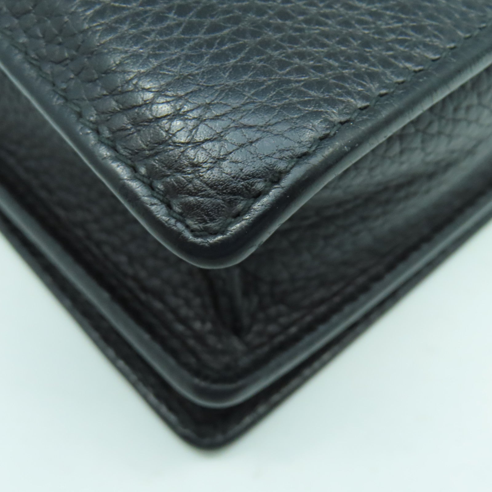 GUCCI 牛皮皮革Shoulder Bag金扣肩背袋黑色