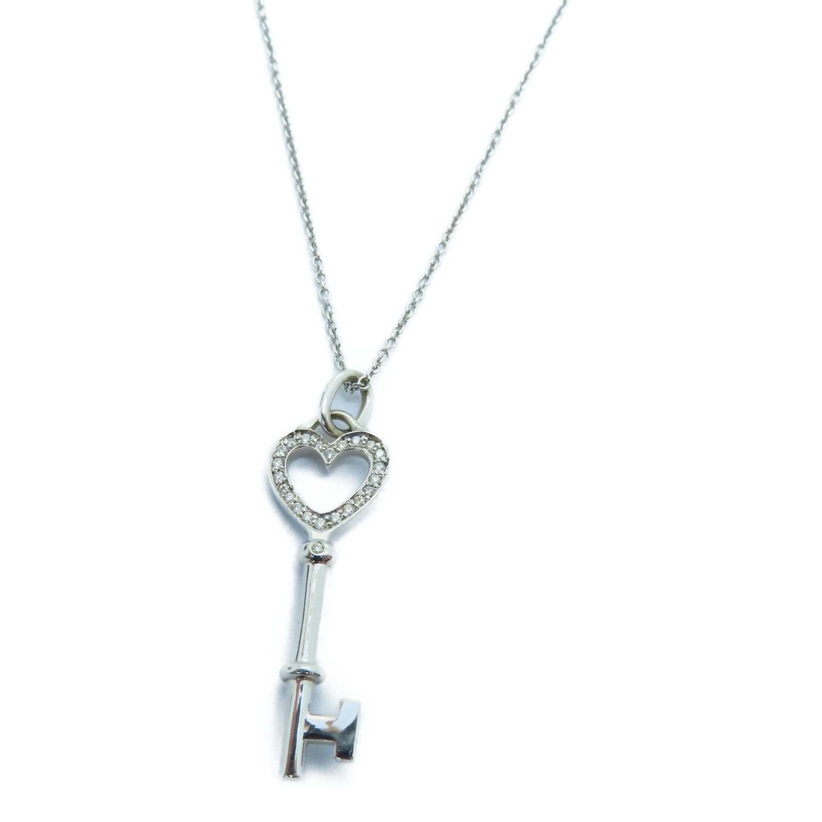 TIFFANY＆CO PT950鉑金/18K白金Diamond Necklace鑽石項鍊