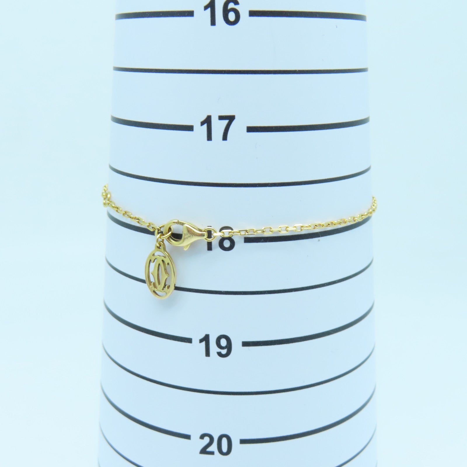 CARTIER 18K Rose Gold Damour Bracelet Pink Sapphire Pink Sapphire Bracelet