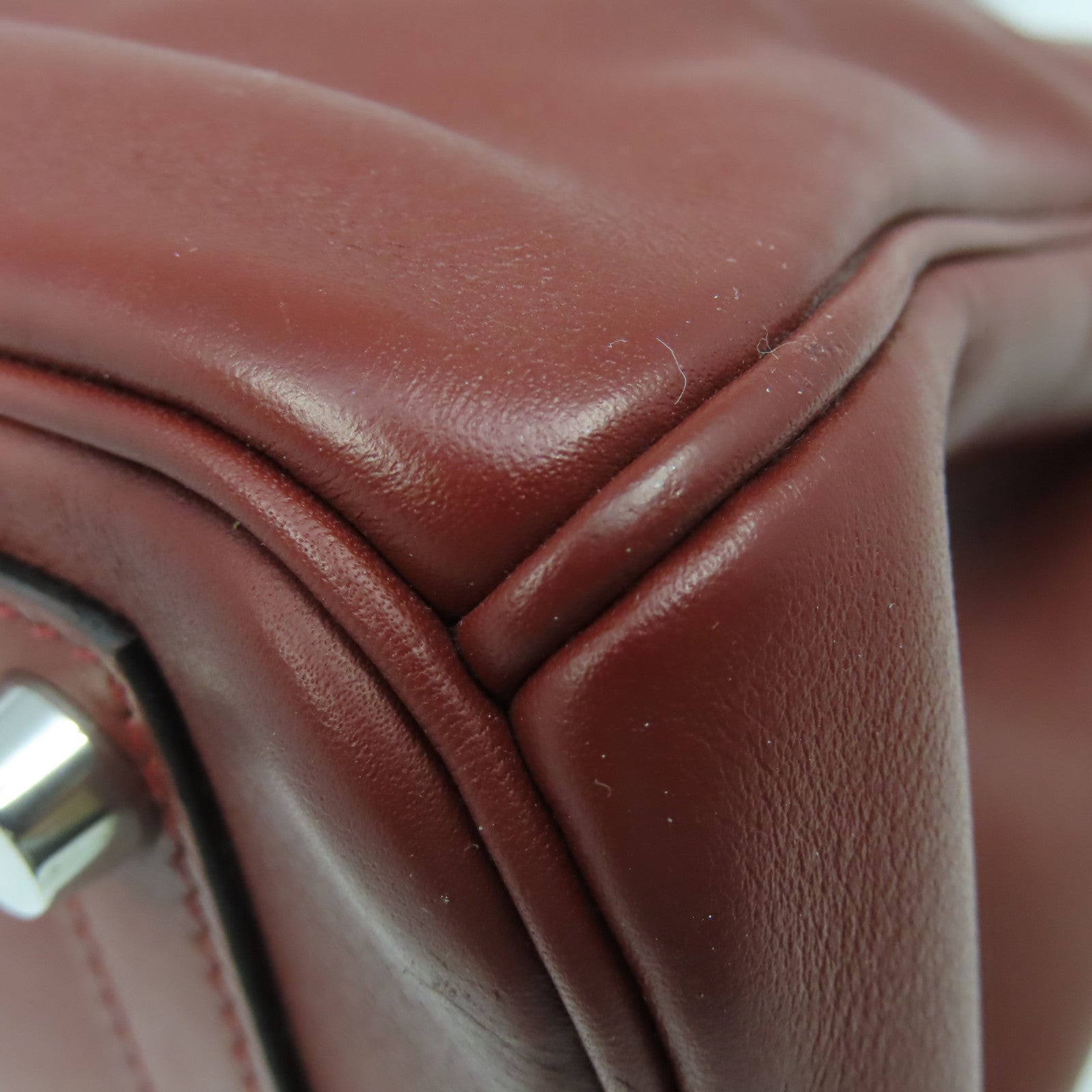 HERMES Swift皮革Birkin 30銀扣手挽袋Rouge H愛馬仕紅色