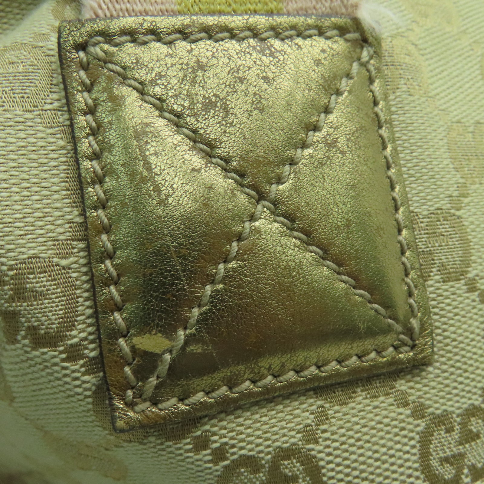 GUCCI 帆布Travelling Bag旅行袋金色/米色