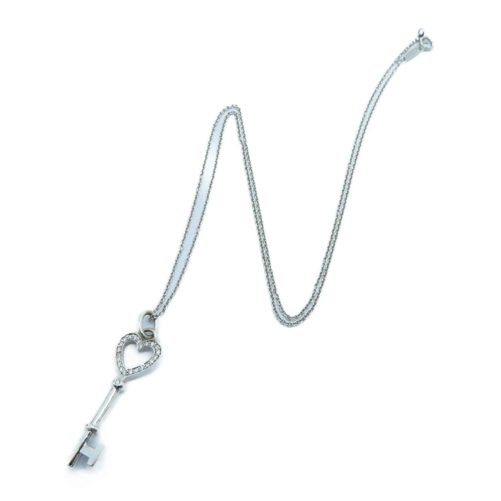 TIFFANY＆CO PT950鉑金/18K白金Diamond Necklace鑽石項鍊