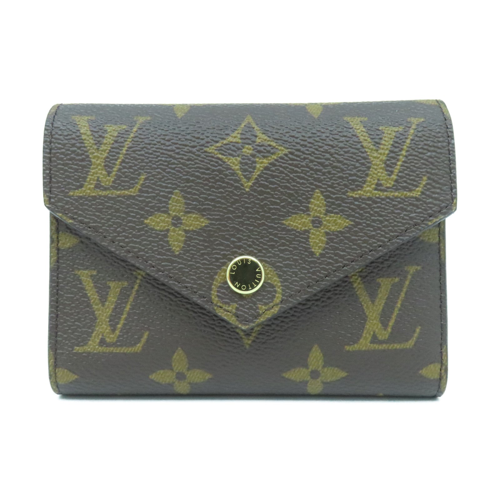 LOUIS VUITTON Monogram Victorine Wallet金扣錢包啡色