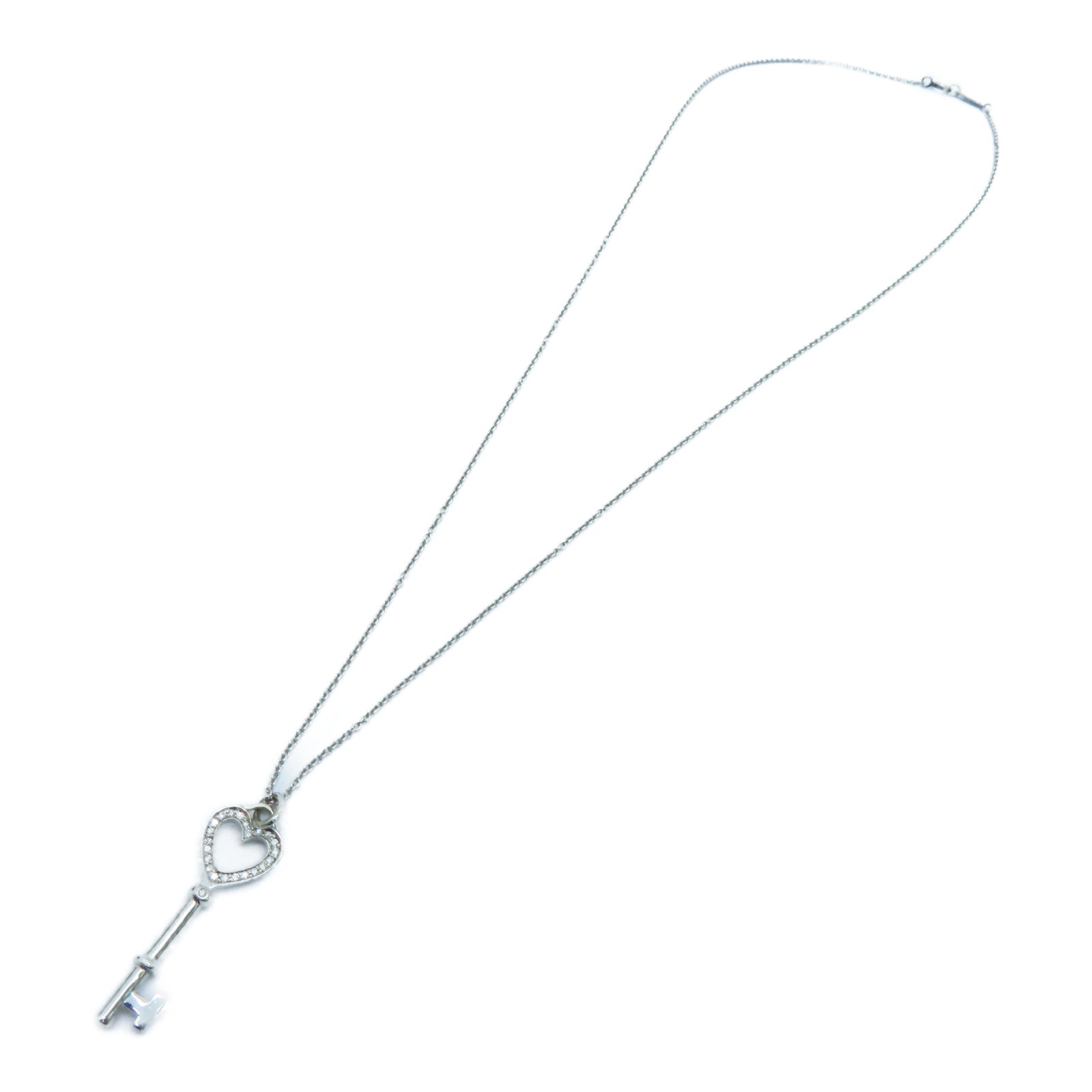 TIFFANY＆CO PT950鉑金/18K白金Diamond Necklace鑽石項鍊