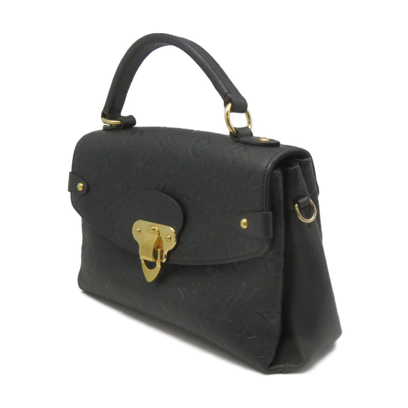 LOUIS VUITTON Mono-Empreinte Georges BB 2Way Shoulder Bag手挽肩背兩用袋黑色