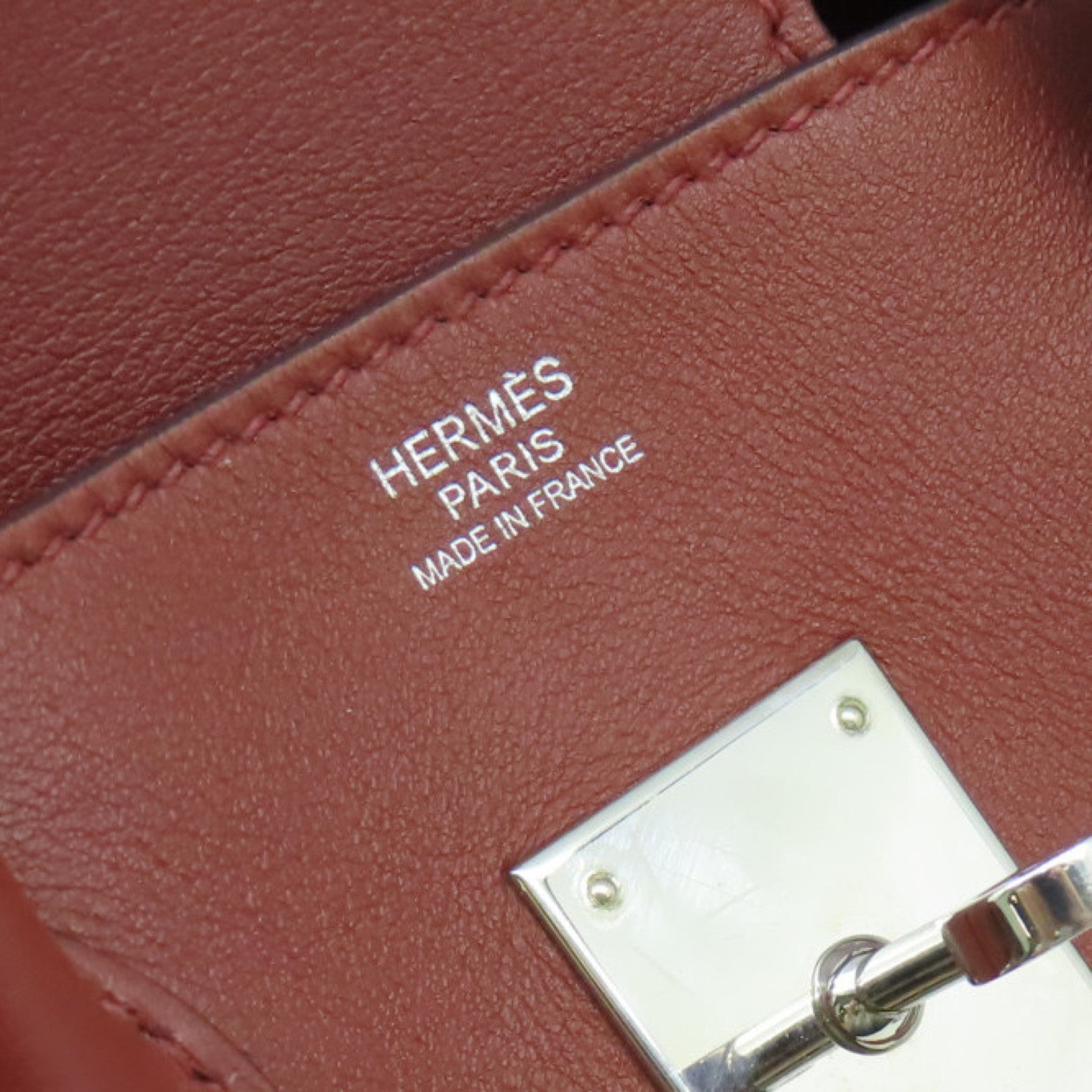 HERMES Swift皮革Birkin 30銀扣手挽袋Rouge H愛馬仕紅色