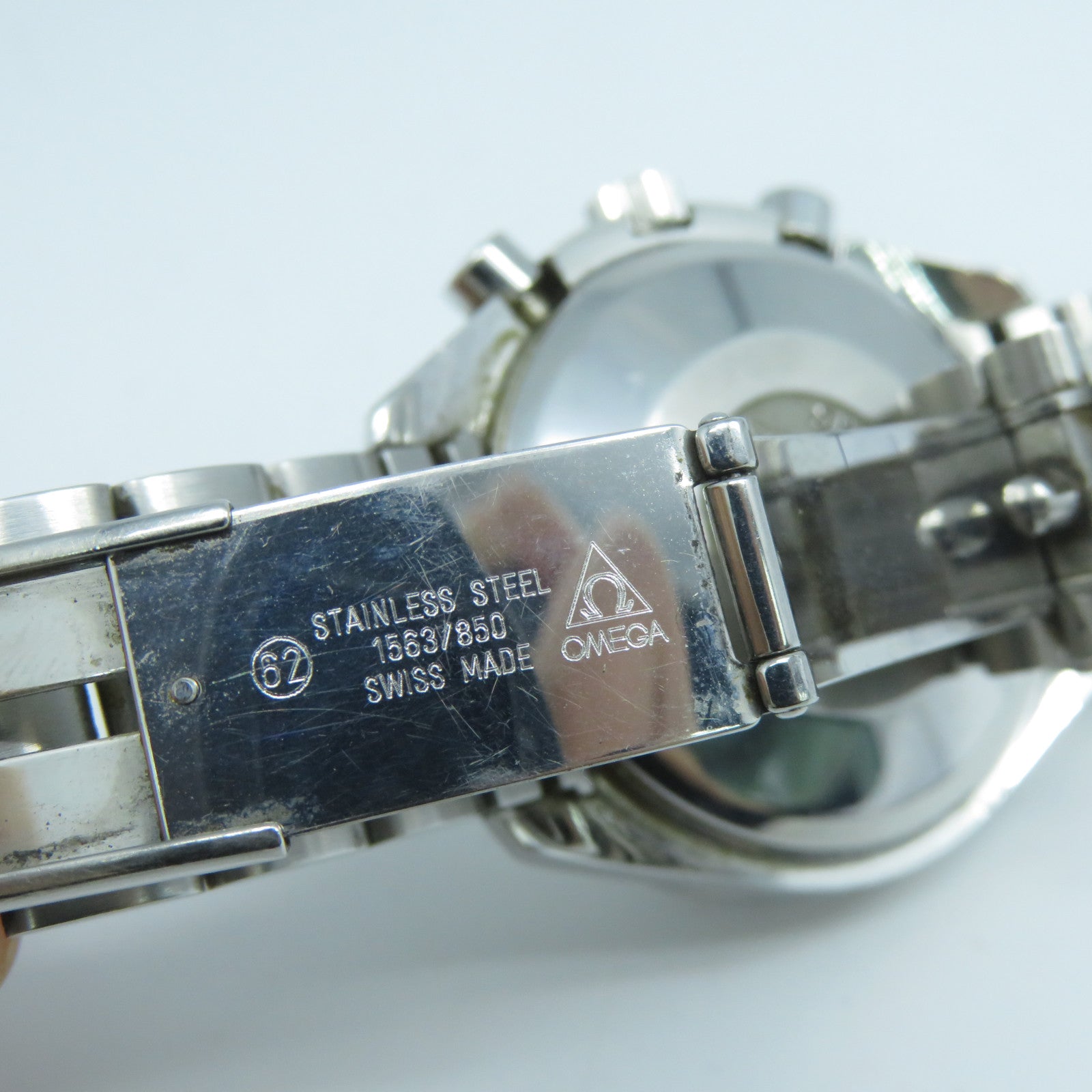 OMEGA Speedmaster不銹鋼自動機芯手錶白色