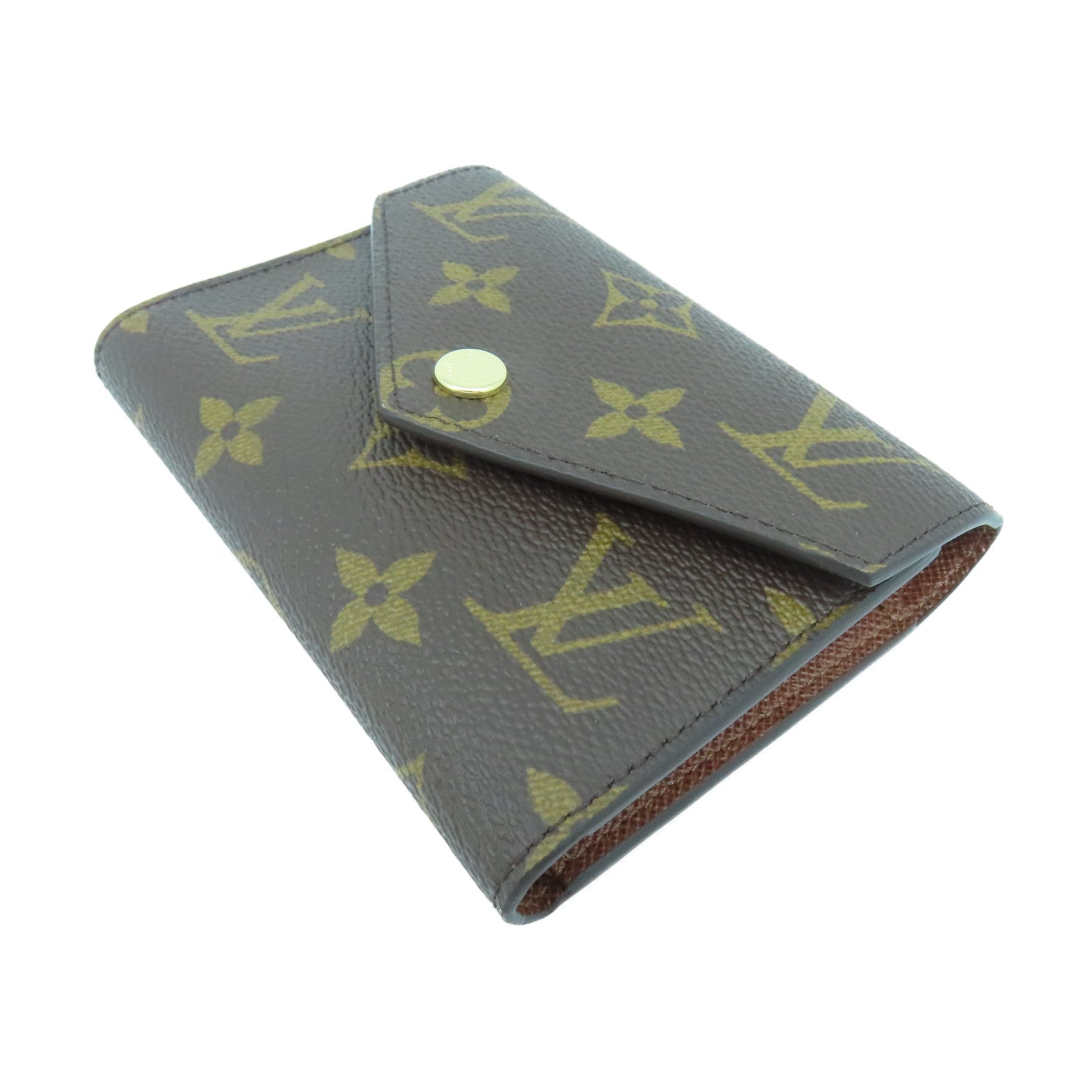 LOUIS VUITTON Monogram Victorine Wallet金扣錢包啡色