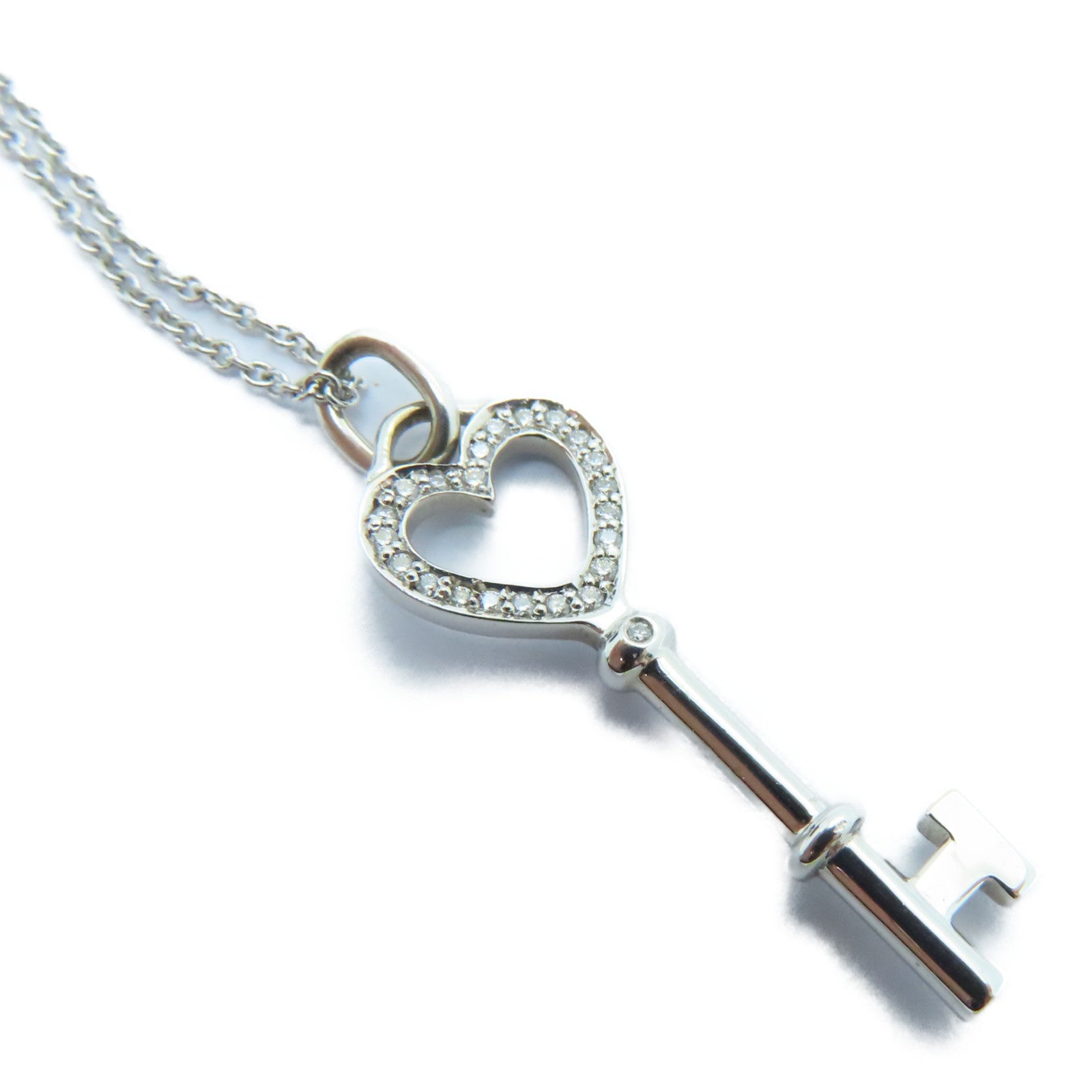 TIFFANY＆CO PT950鉑金/18K白金Diamond Necklace鑽石項鍊