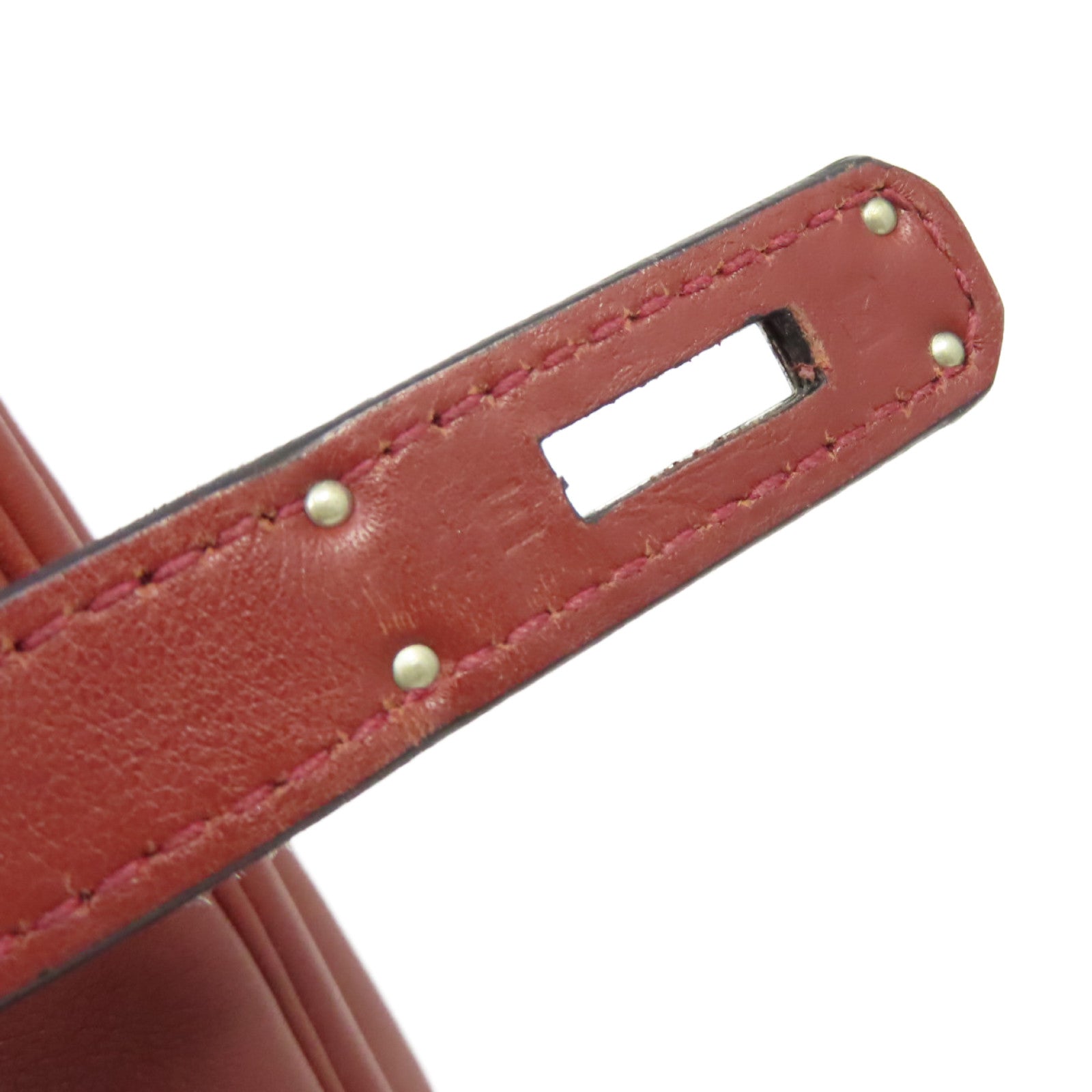 HERMES Swift皮革Birkin 30銀扣手挽袋Rouge H愛馬仕紅色