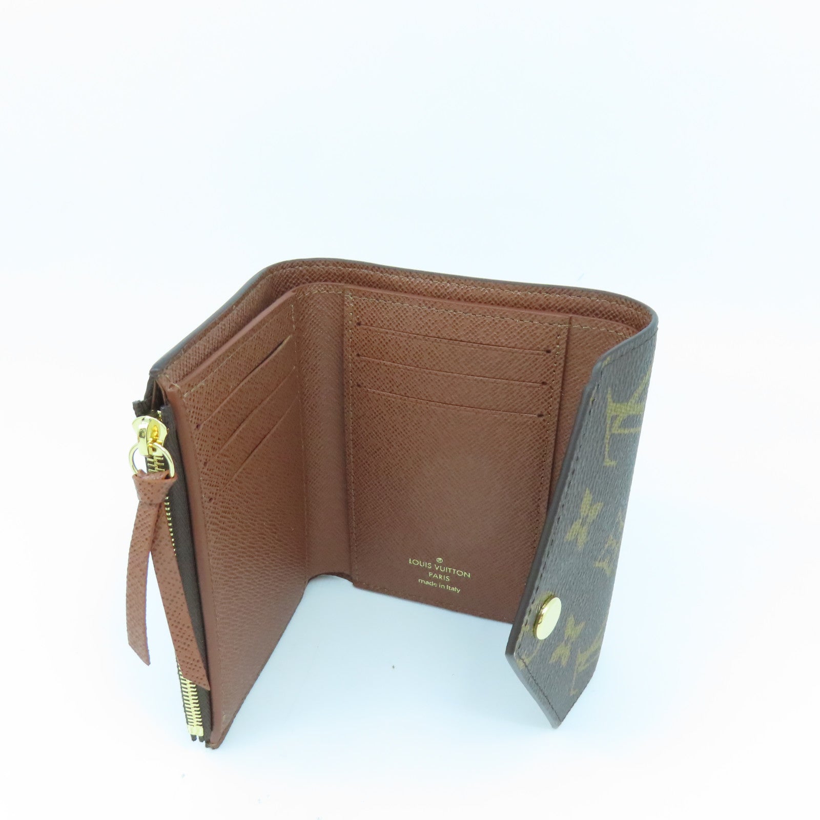 LOUIS VUITTON Monogram Victorine Wallet金扣錢包啡色