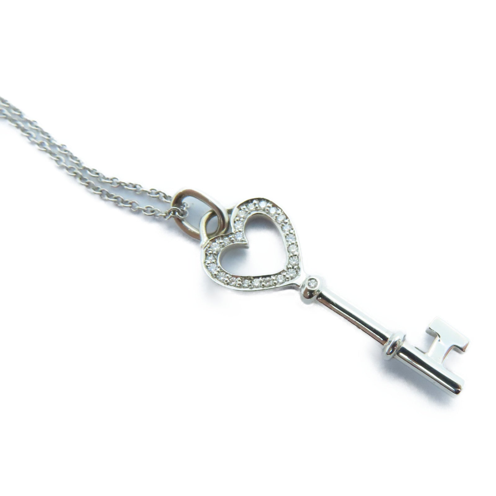 TIFFANY＆CO PT950鉑金/18K白金Diamond Necklace鑽石項鍊