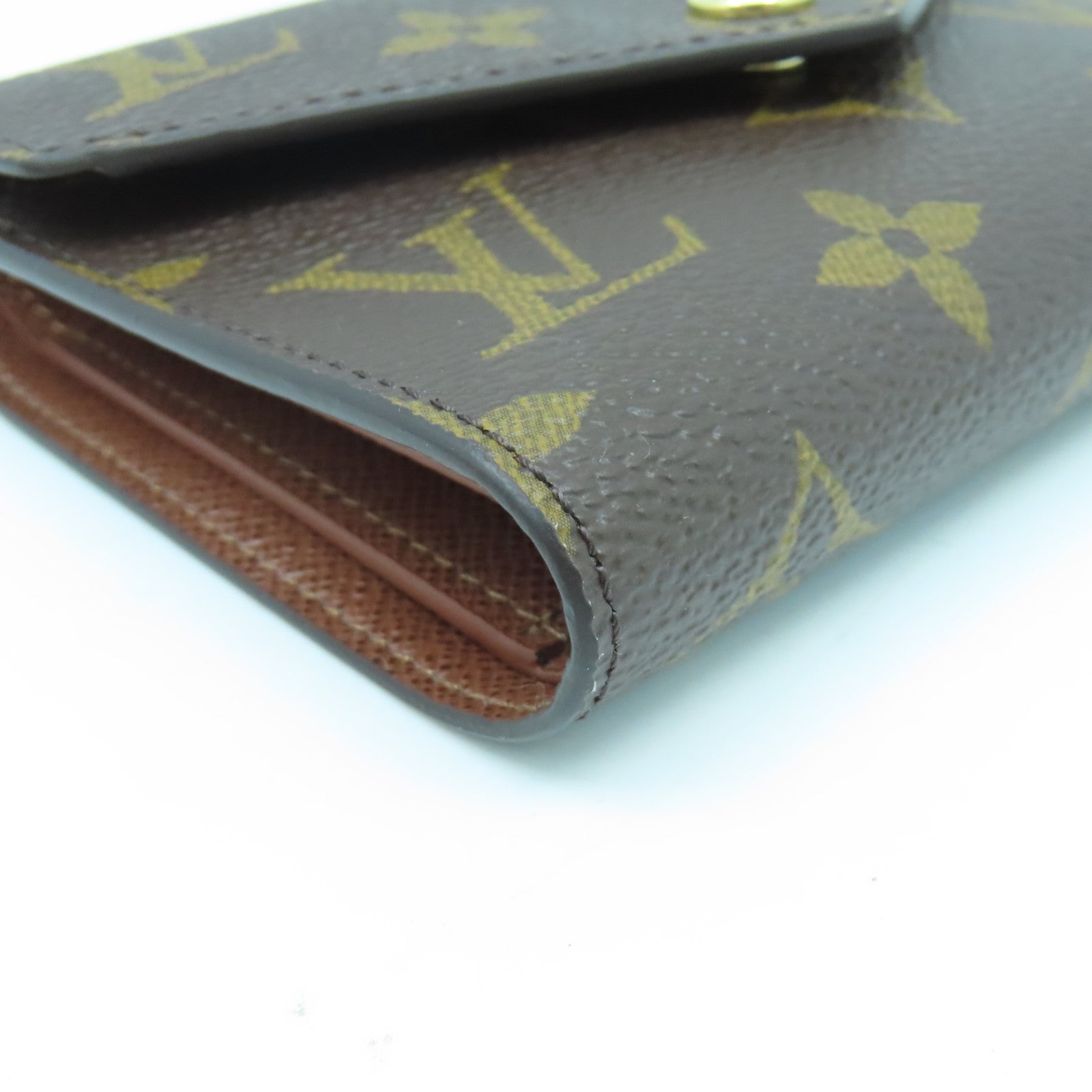 LOUIS VUITTON Monogram Victorine Wallet金扣錢包啡色