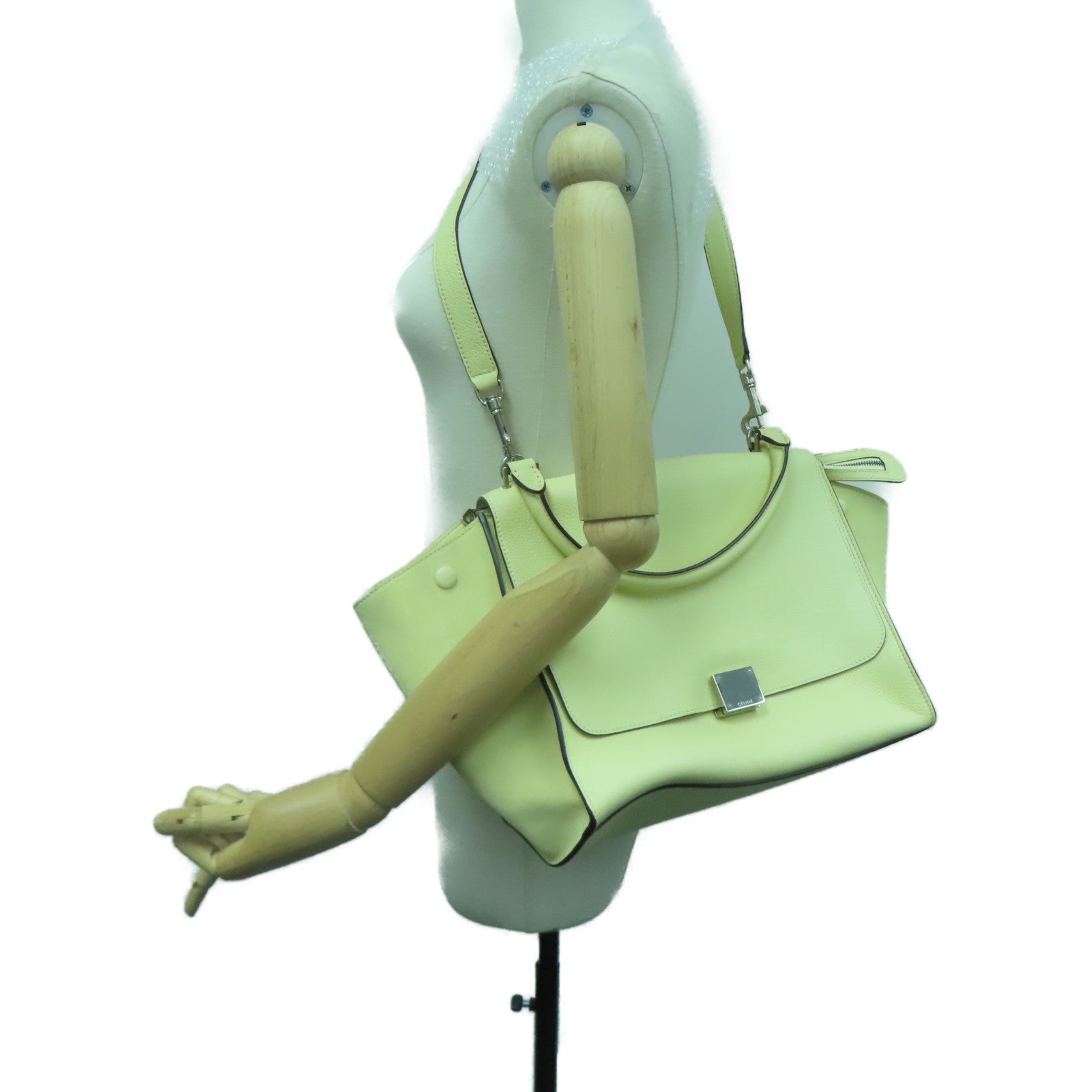 CELINE 【激减优惠】牛皮皮革2 Way Shoulder手挽肩背两用袋黄色