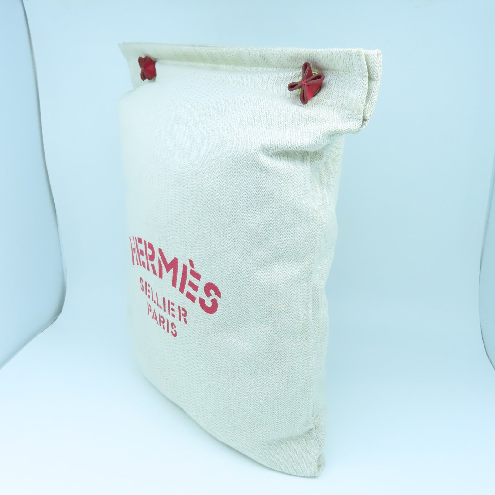 HERMES Canvas Aline Gold Buckle Shoulder Bag Beige/Red – Brand Off