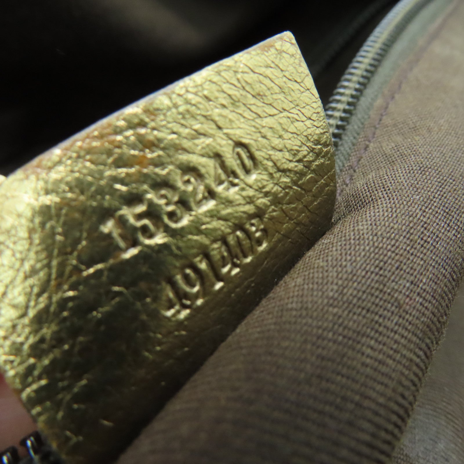 GUCCI 帆布Travelling Bag旅行袋金色/米色