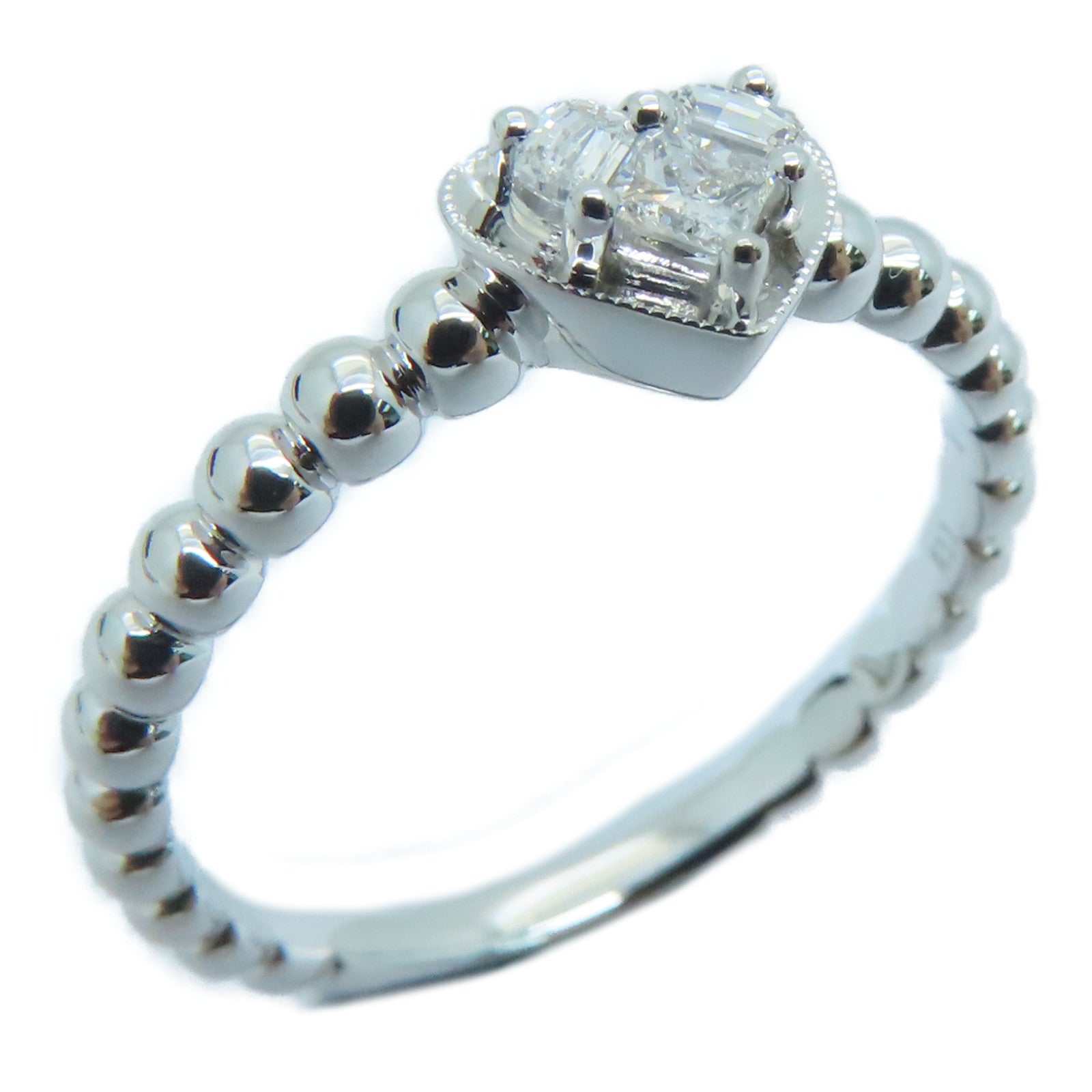 JEWELRY 18K白金Diamond Ring0.16ct鑽石戒指US#6