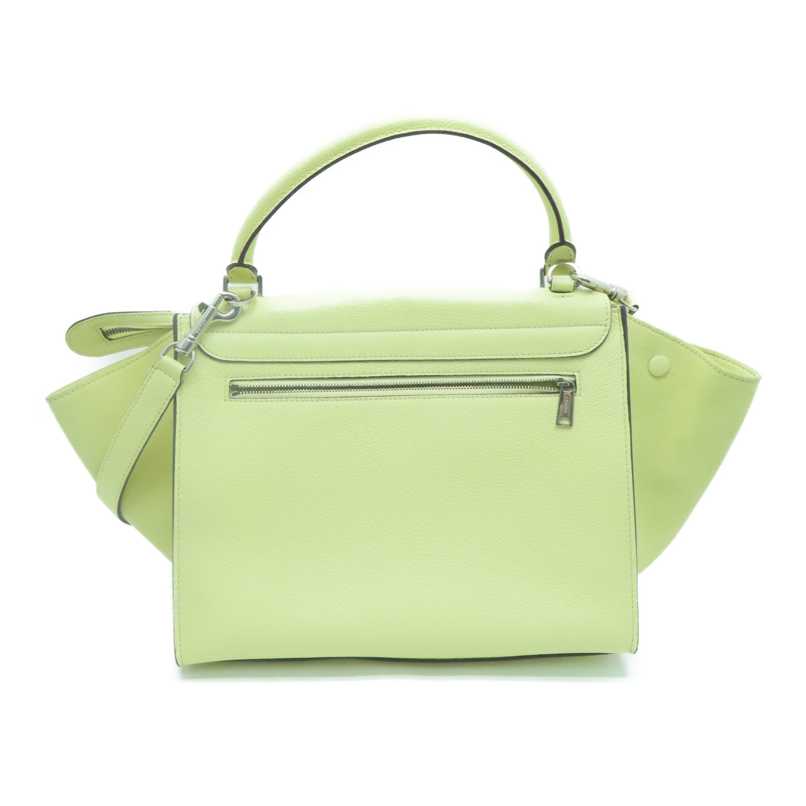 CELINE 【激减优惠】牛皮皮革2 Way Shoulder手挽肩背两用袋黄色