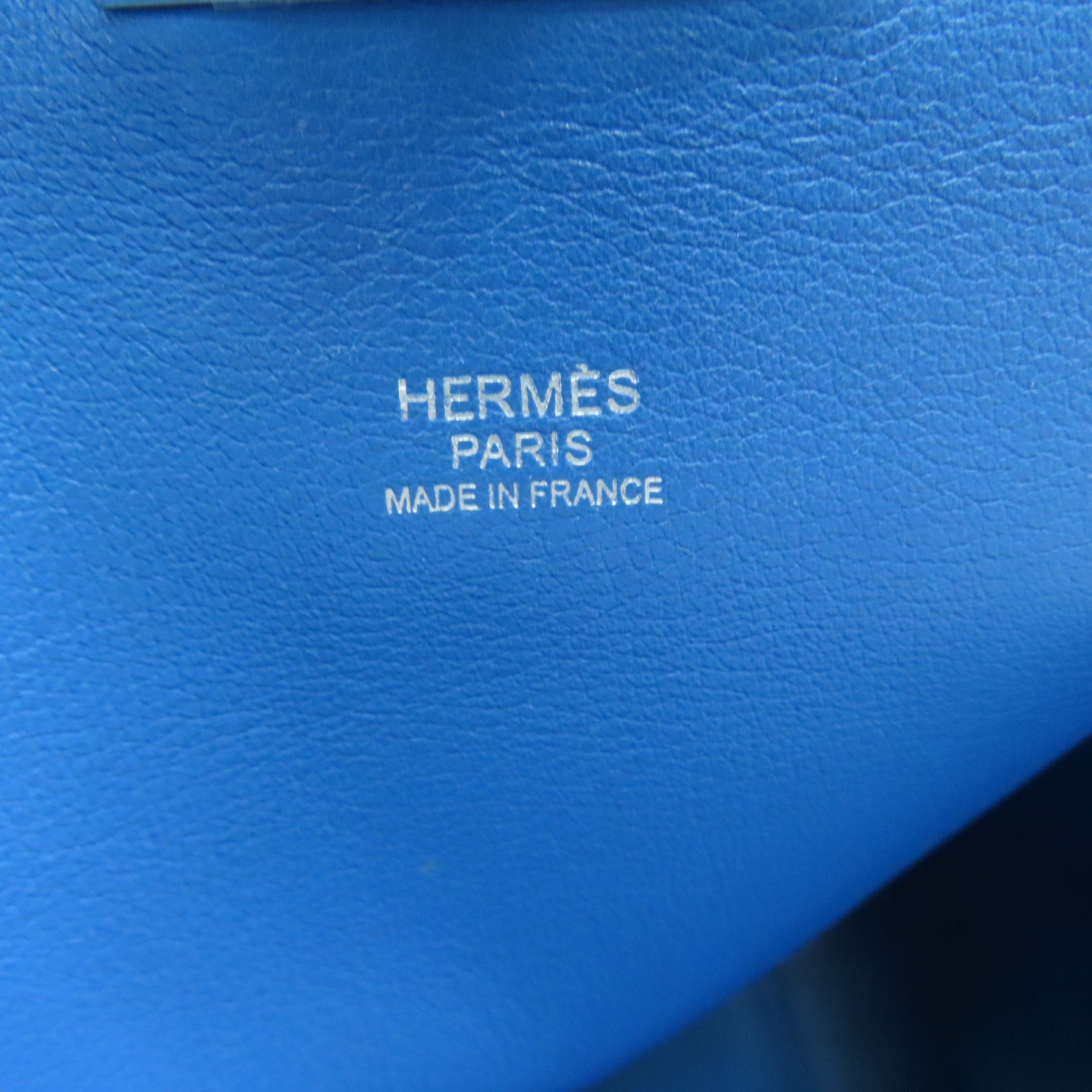 HERMES [Sharp Discount] Swift Leather Toolbox 26 Silver Buckle Handle Shoulder Backpack Duck Blue/Colvert