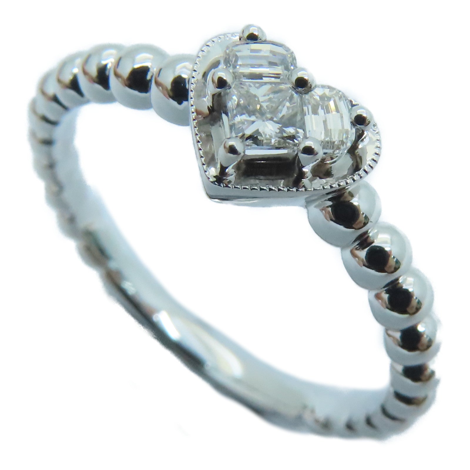 JEWELRY 18K白金Diamond Ring0.16ct鑽石戒指US#6
