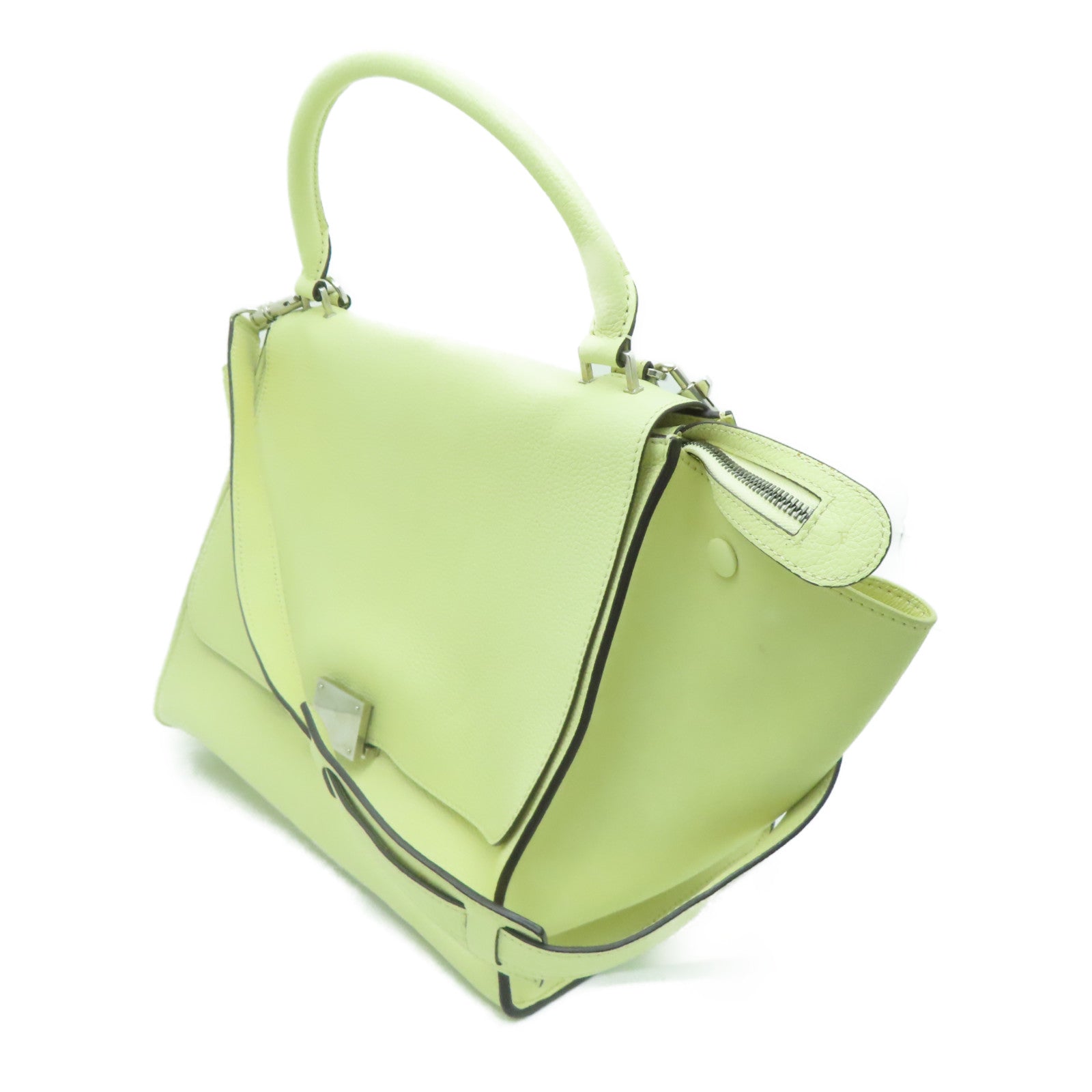 CELINE 【激减优惠】牛皮皮革2 Way Shoulder手挽肩背两用袋黄色