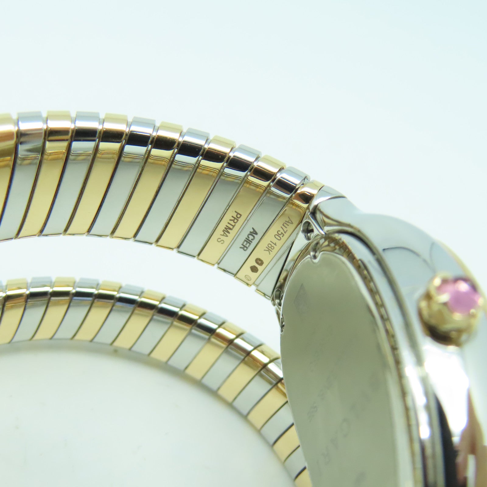 BVLGARI Serpenti Tubogas Watch18K玫瑰金手錶石英機芯黑色