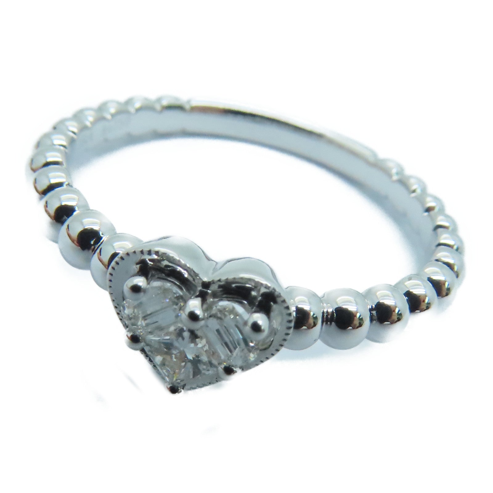 JEWELRY 18K白金Diamond Ring0.16ct鑽石戒指US#6
