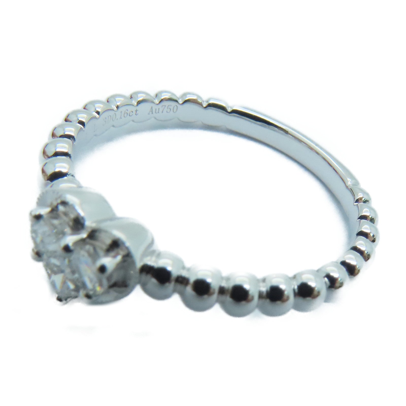 JEWELRY 18K白金Diamond Ring0.16ct鑽石戒指US#6