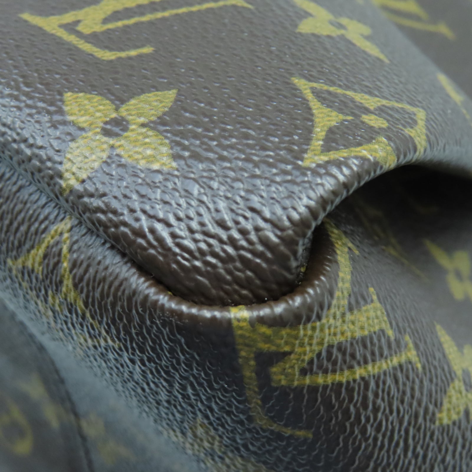 LOUIS VUITTON Monogram Artsy MM金扣手挽袋棕色