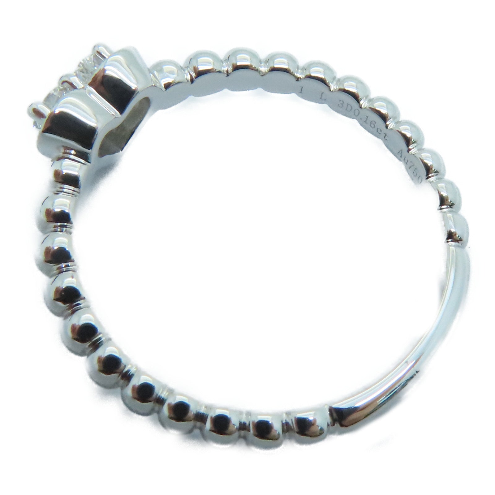 JEWELRY 18K白金Diamond Ring0.16ct鑽石戒指US#6