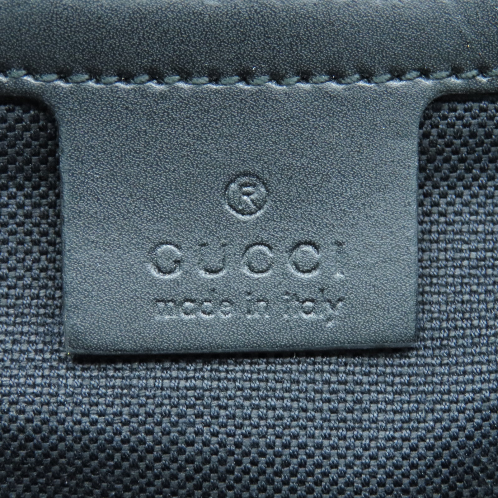 GUCCI 塗層帆布SS Supeme Tote Bag銀扣手挽袋黑色