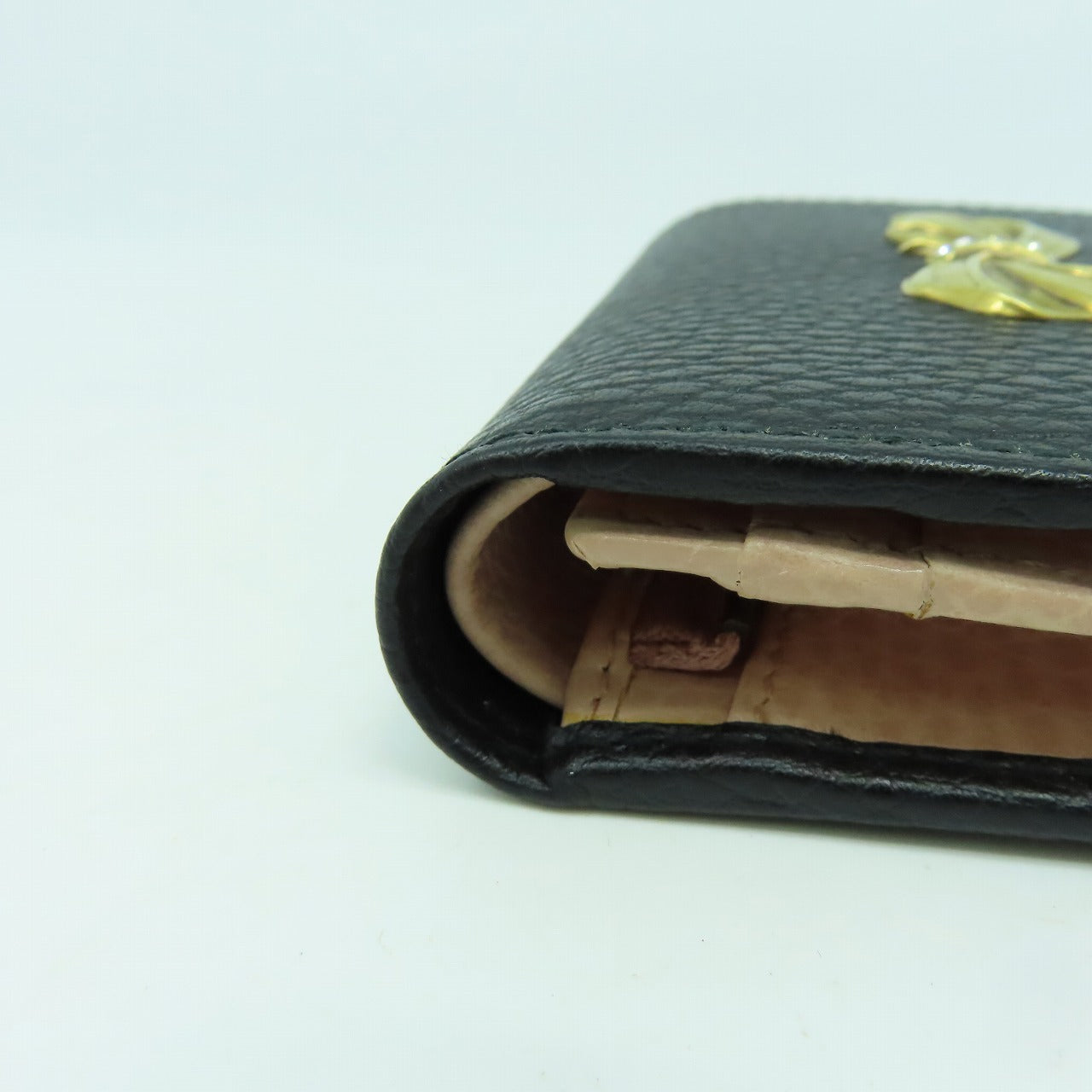GUCCI 牛皮皮革Wallet金扣錢包黑色